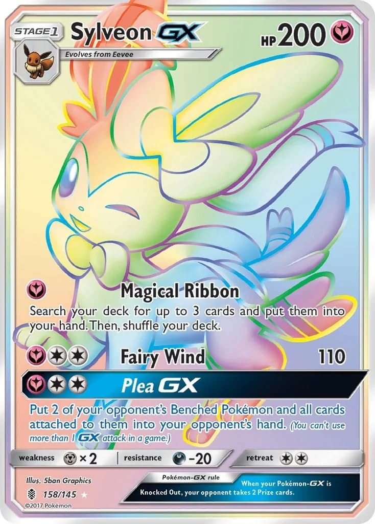 Sylveon GX Guardians Rising 158 Pokémon card