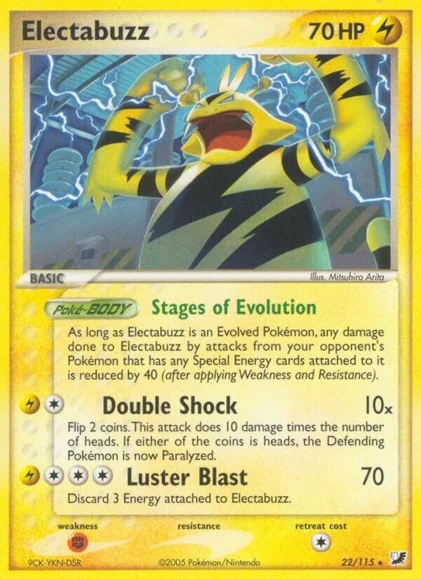 Electabuzz [Reverse Holo] Unseen Forces 22 Pokémon card
