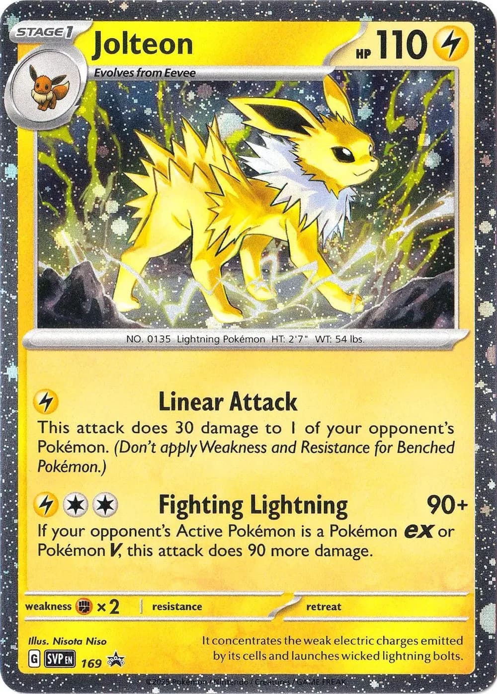 Jolteon [Cosmos Holo] Promo 169 Pokémon card