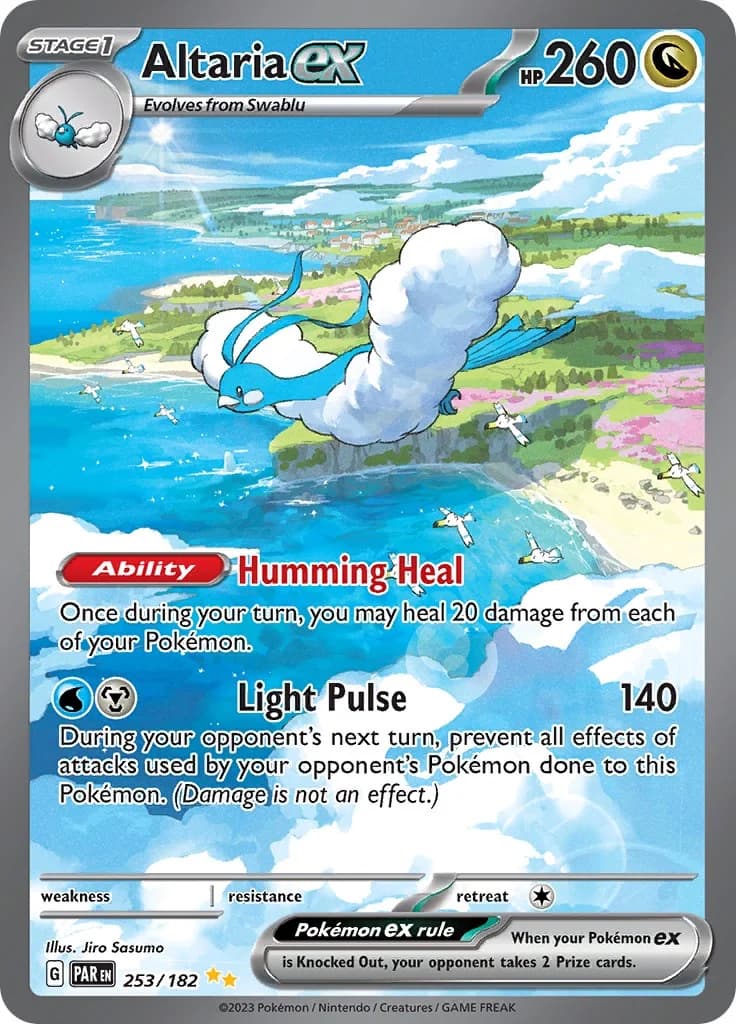 Altaria ex Paradox Rift 253 Pokémon card