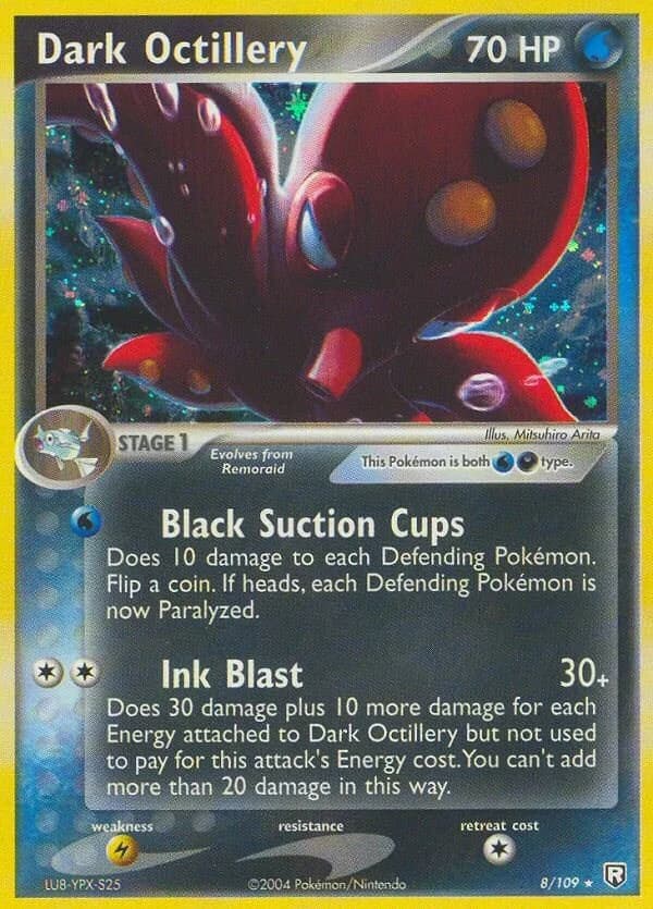 Dark Octillery [Reverse Holo] Team Rocket Returns 8 Pokémon card
