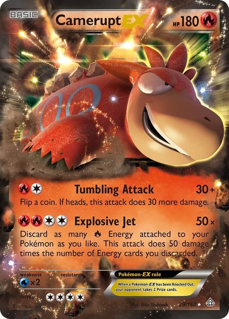 Camerupt EX Primal Clash 29 Pokémon card