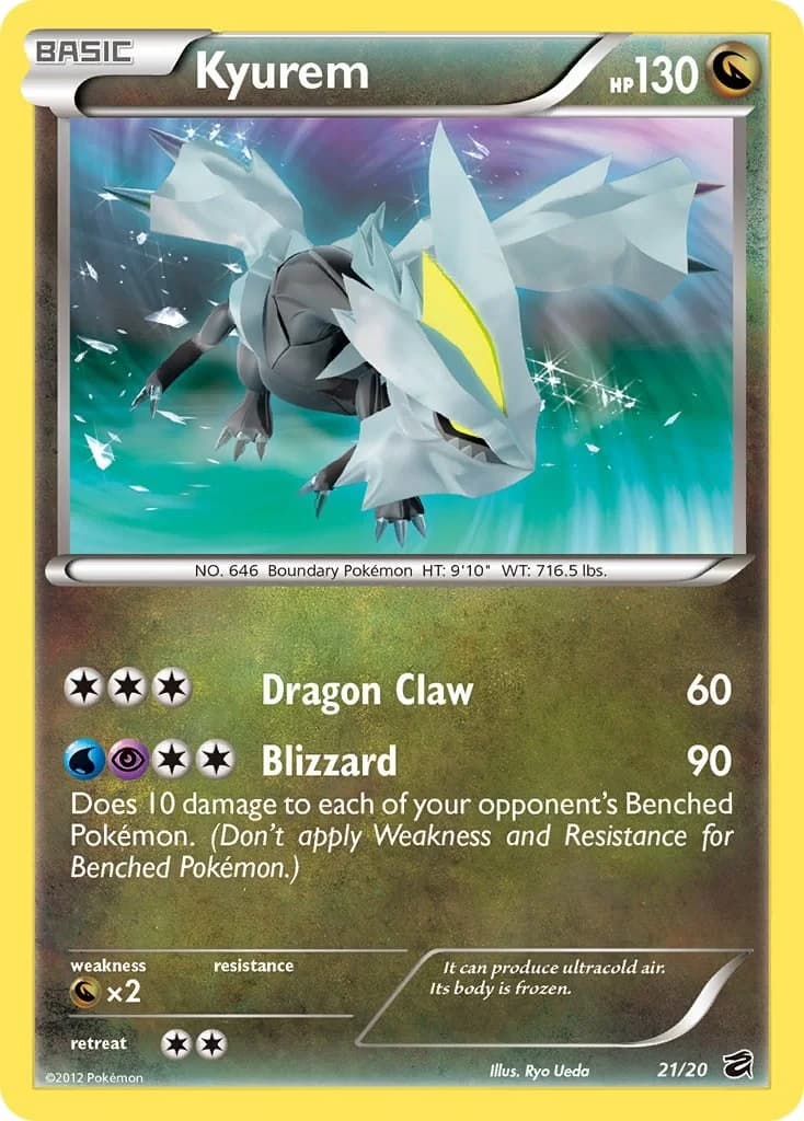 Kyurem Dragon Vault 21 Pokémon card