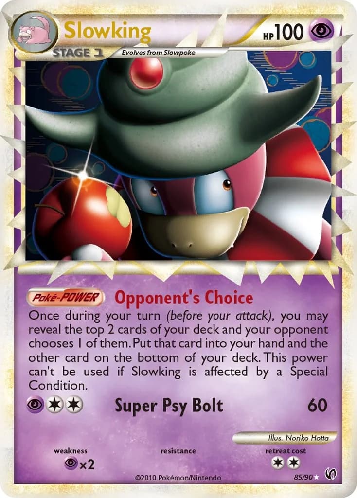 Slowking Undaunted 85 Pokémon card