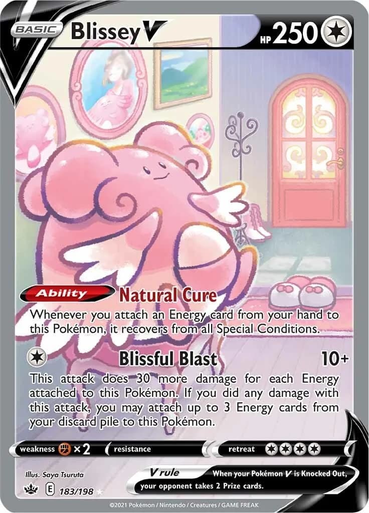 Blissey V Chilling Reign 183 Pokémon card