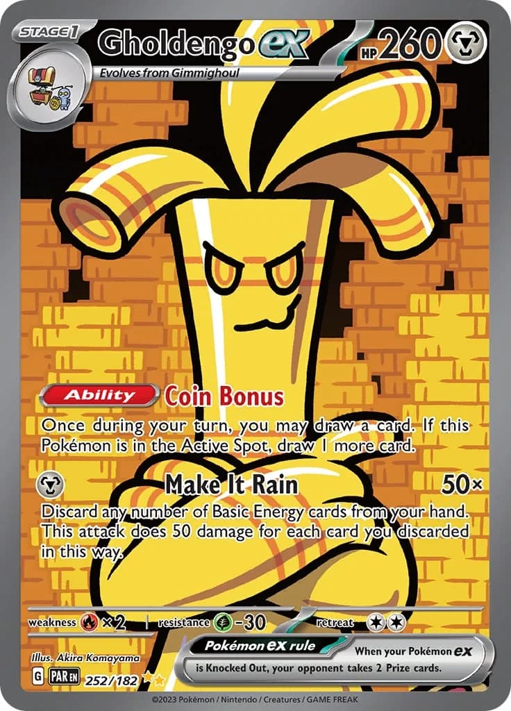 Gholdengo ex Paradox Rift 252 Pokémon card