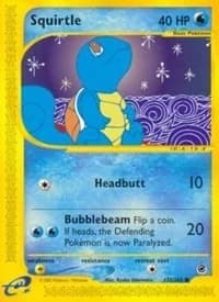 Squirtle Expedition 132 Pokémon card