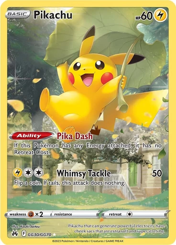 Pikachu Crown Zenith GG30 Pokémon card