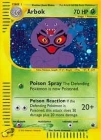 Arbok Expedition 3 Pokémon card