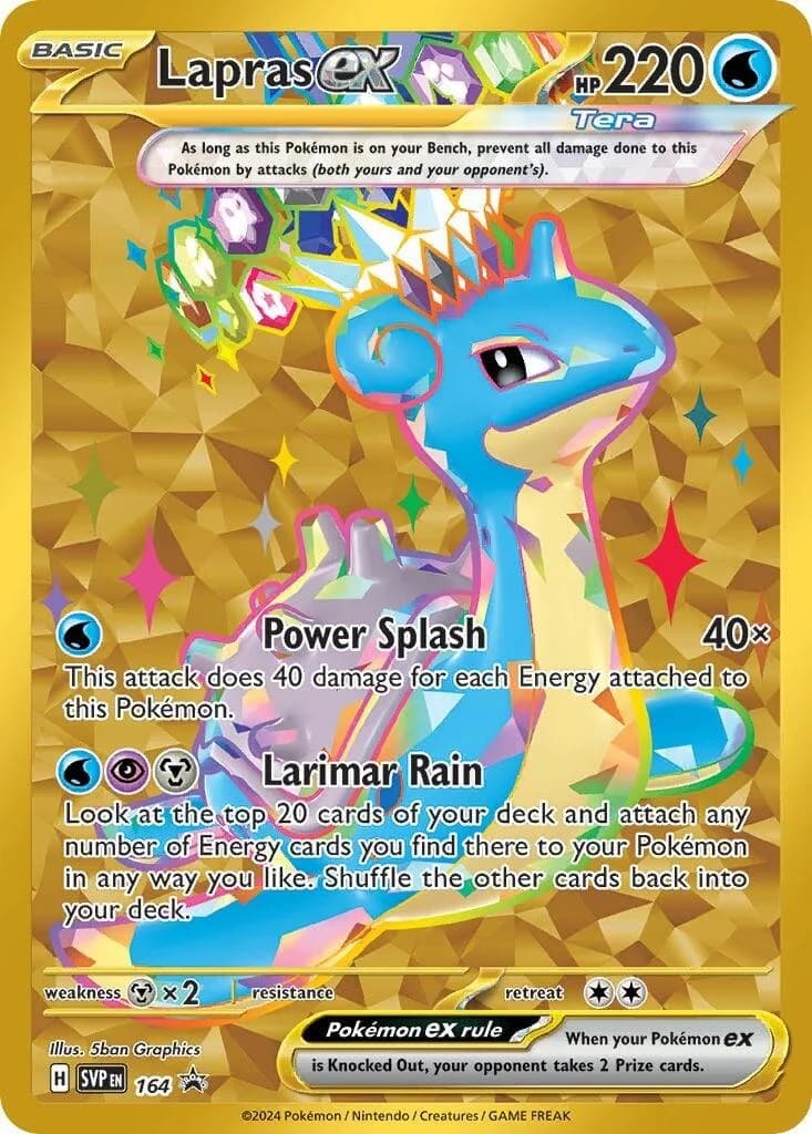 Lapras Ex Promo 164 Pokémon card