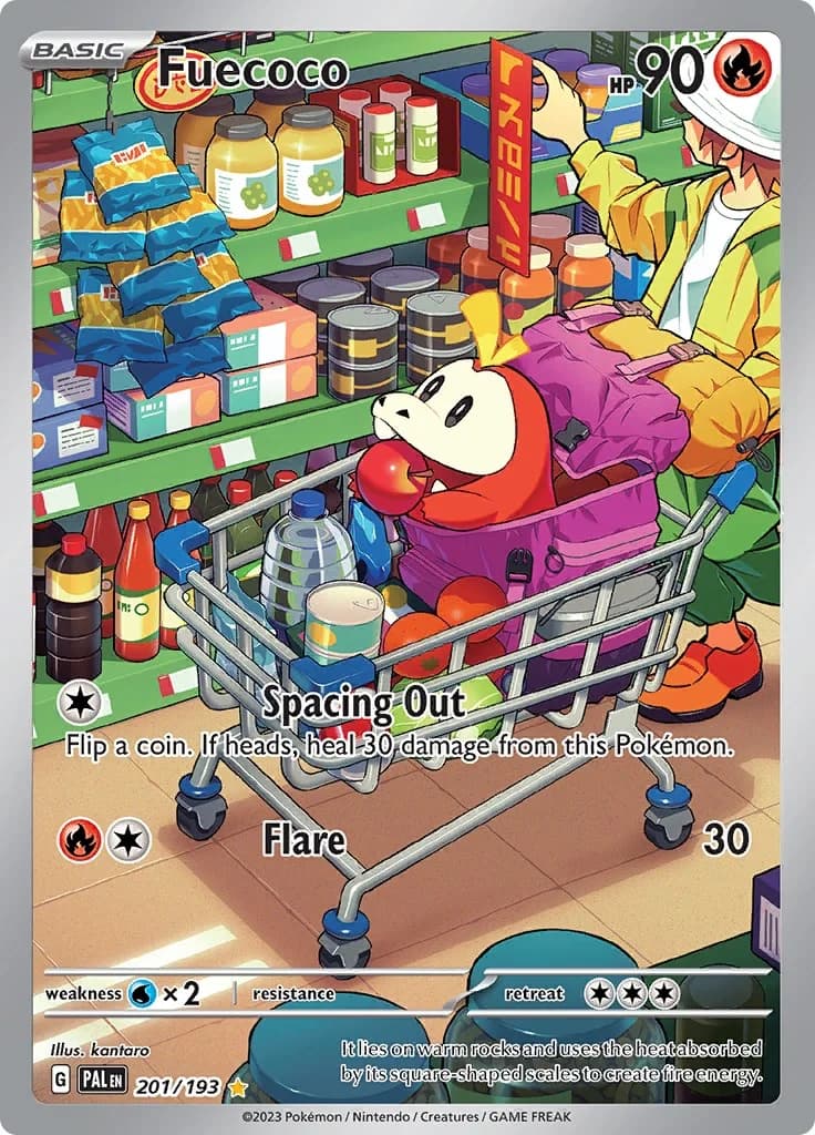 Fuecoco Paldea Evolved 201 Pokémon card