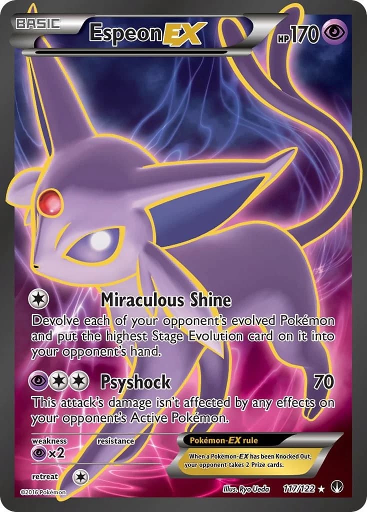 Espeon EX BREAKpoint 117 Pokémon card