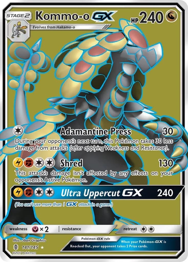 Kommo-o GX Guardians Rising 141 Pokémon card