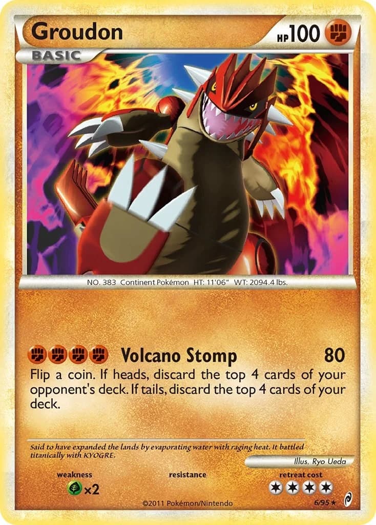 Groudon [Reverse Holo] Call of Legends 6 Pokémon card