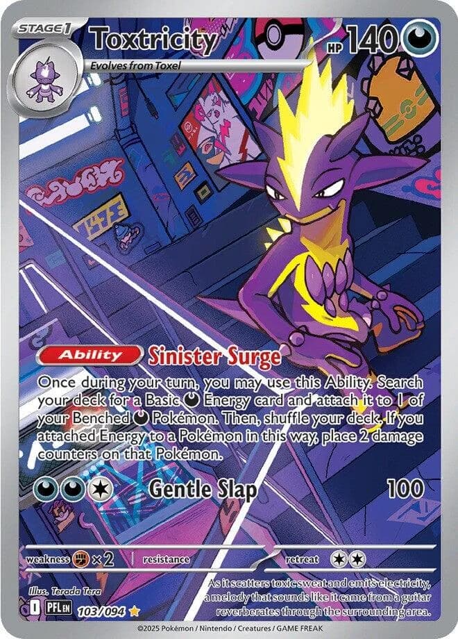 Toxtricity Phantasmal Flames 103 Pokémon card