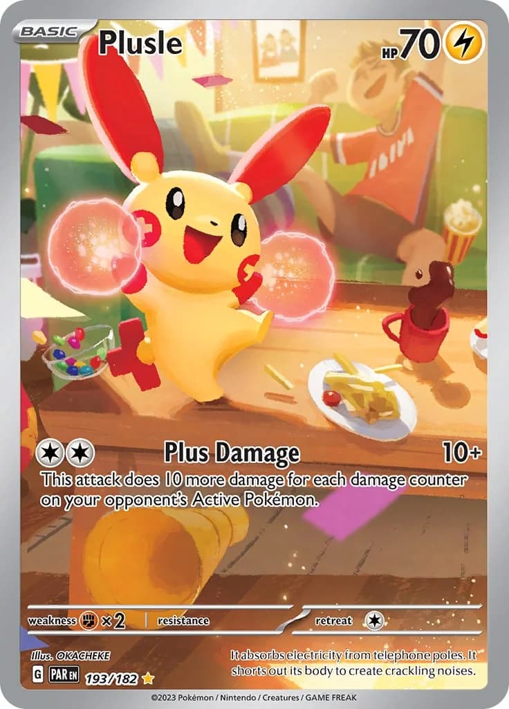 Plusle Paradox Rift 193 Pokémon card