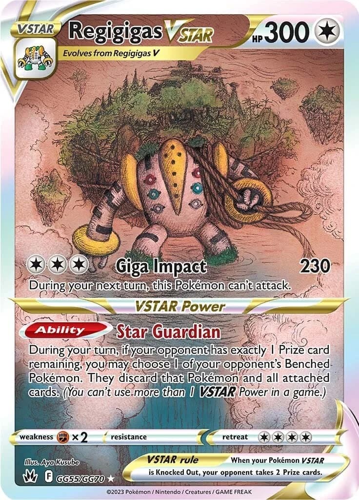 Regigigas VSTAR Crown Zenith GG55 Pokémon card