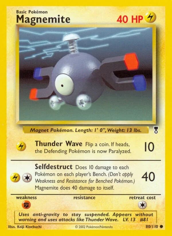 Magnemite [Reverse Holo] Legendary Collection 80 Pokémon card