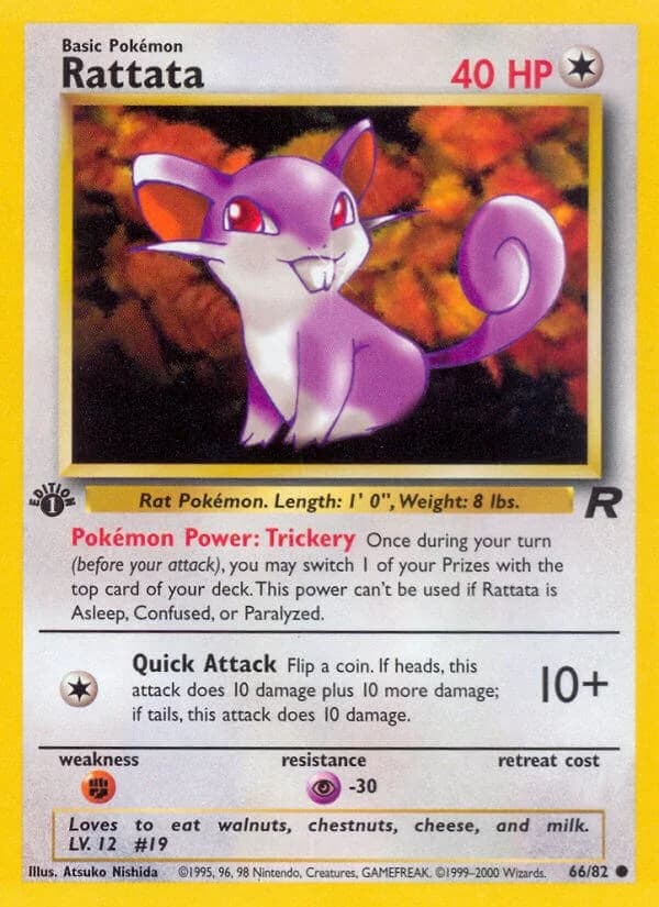 Rattata [1st Edition] Team Rocket 66 Pokémon card