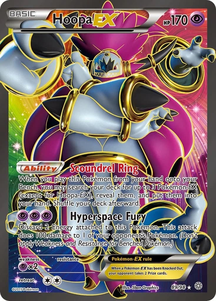 Hoopa EX Ancient Origins 89 Pokémon card