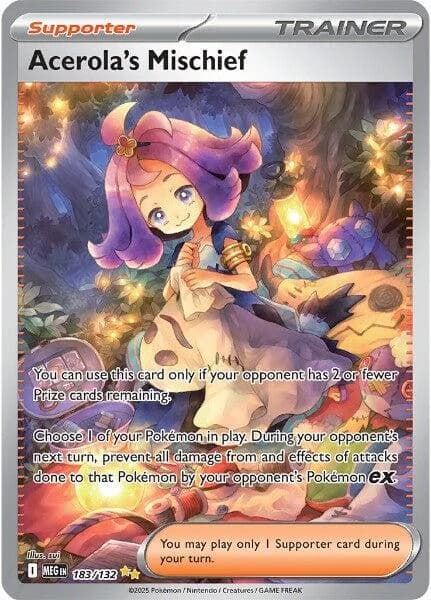 Acerola's Mischief Mega Evolution 183 Pokémon card
