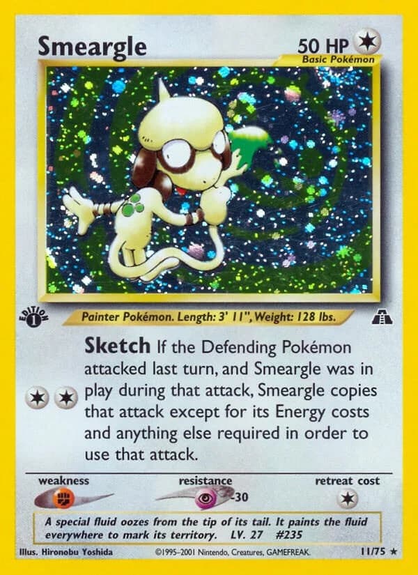 Smeargle [Unlimited] Neo Discovery 11 Pokémon card