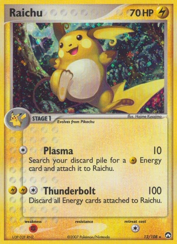 Raichu Power Keepers 12 Pokémon card