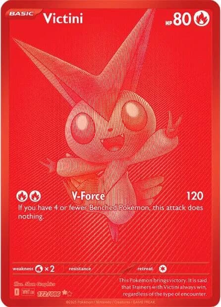 Victini White Flare 172 Pokémon card