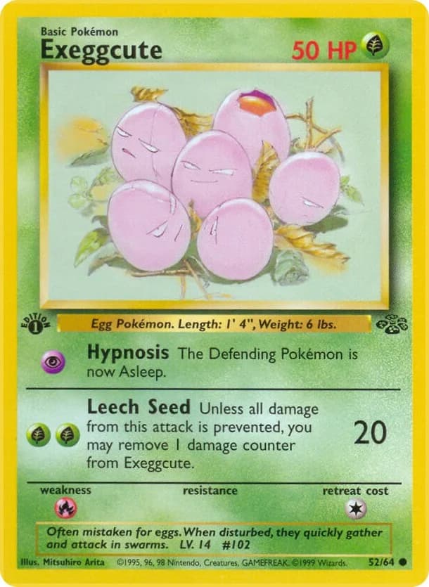 Exeggcute [1st Edition] Jungle 52 Pokémon card