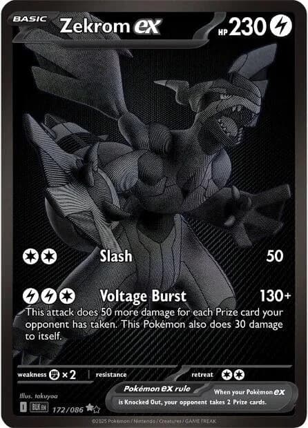 Zekrom ex Black Bolt 172 Pokémon card