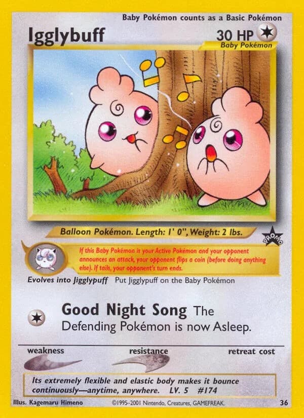 Igglybuff Promo 36 Pokémon card