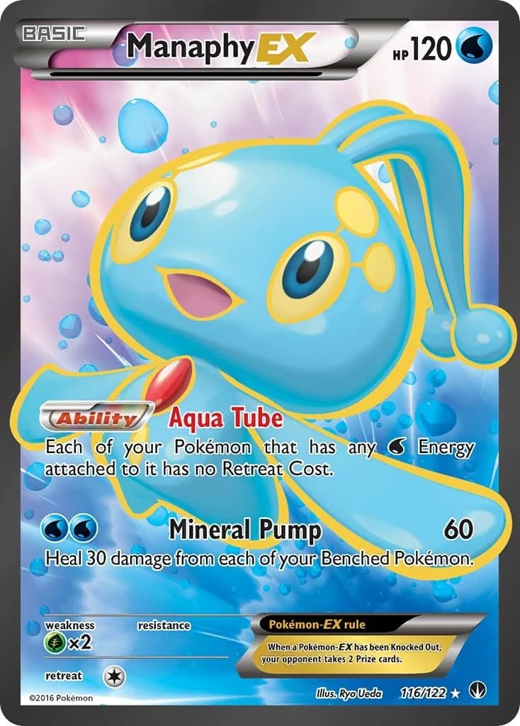 Manaphy EX BREAKpoint 116 Pokémon card