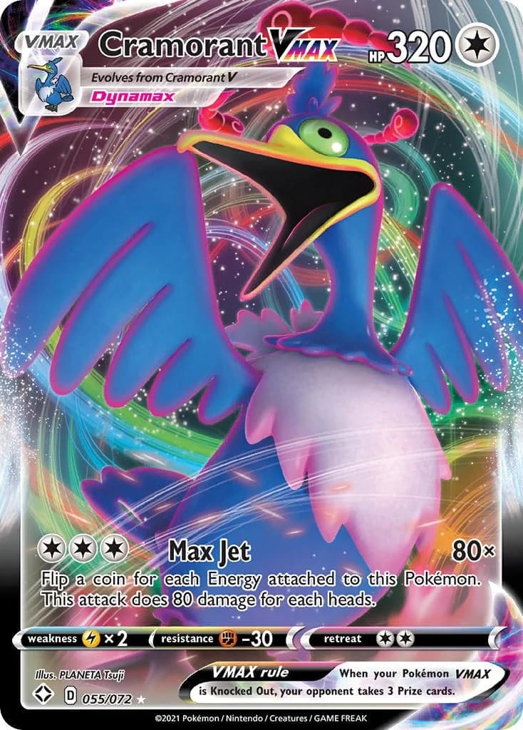 Cramorant VMAX Shining Fates 55 Pokémon card
