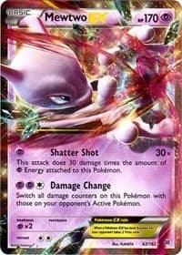 Mewtwo EX BREAKthrough 62 Pokémon card