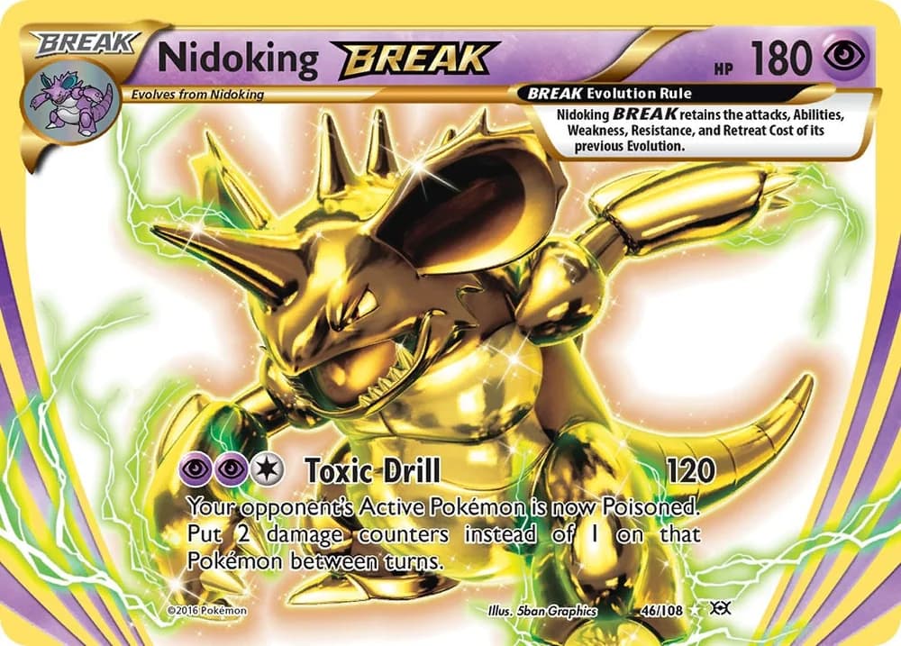 Nidoking BREAK Evolutions 46 Pokémon card
