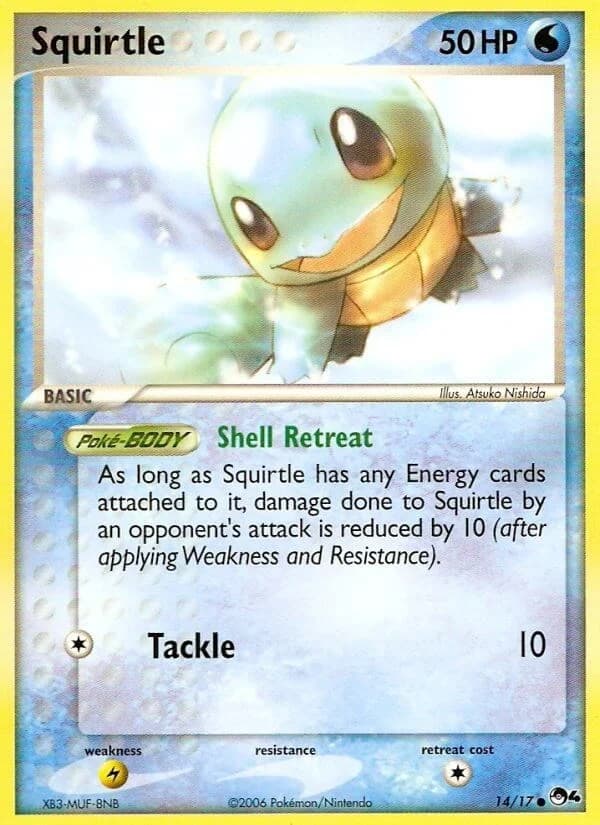 Squirtle POP Series 4 14 Pokémon card