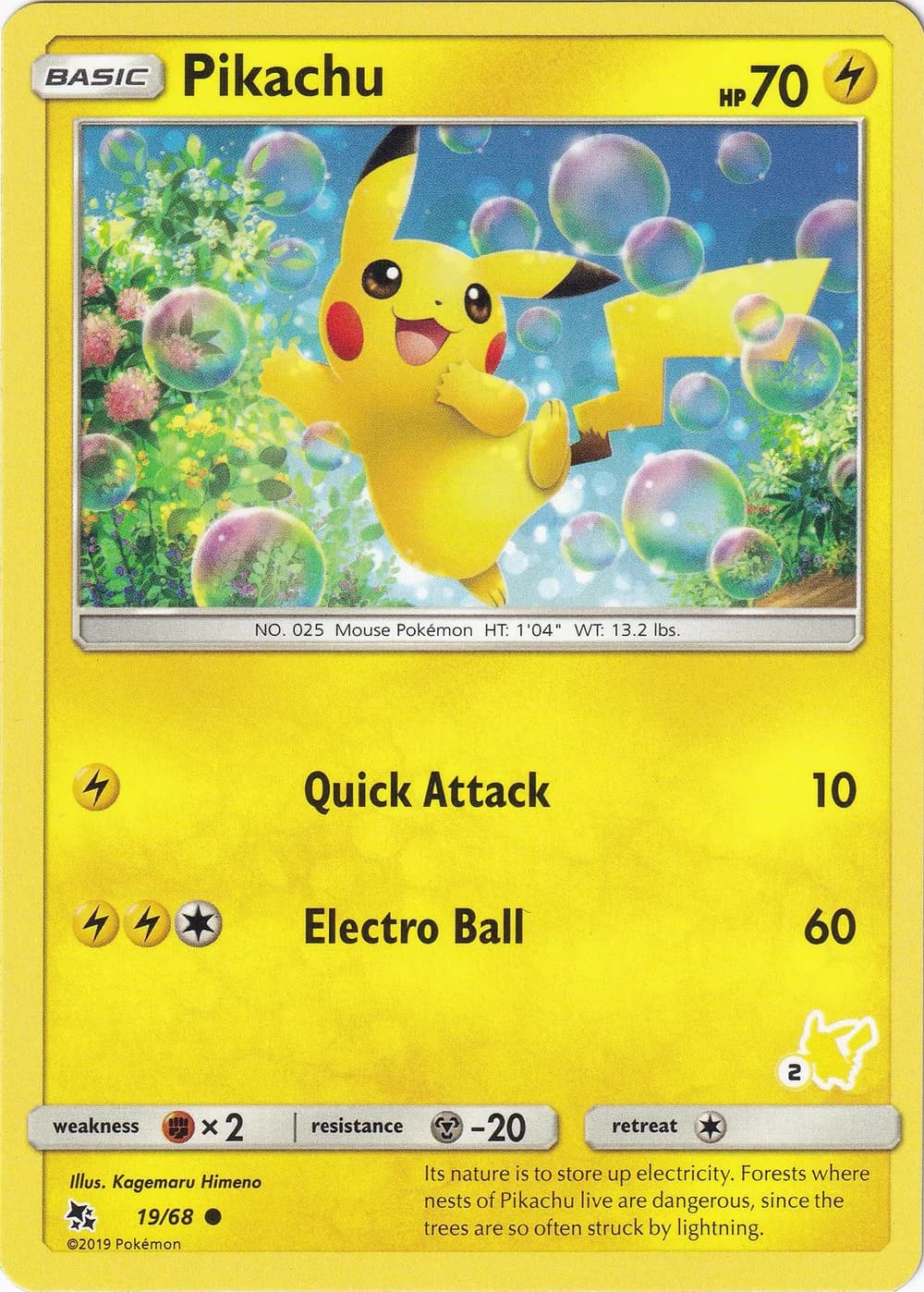 Pikachu 2020 Battle Academy 19 Pokémon card