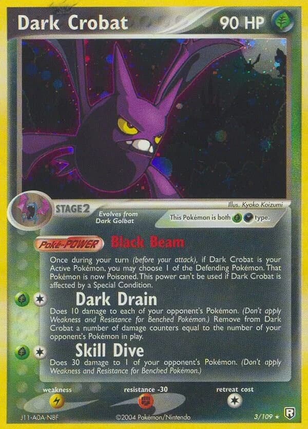 Dark Crobat Team Rocket Returns 3 Pokémon card