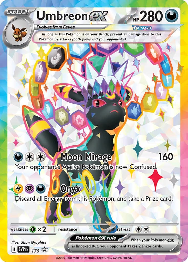 Umbreon Ex Promo 176 Pokémon card