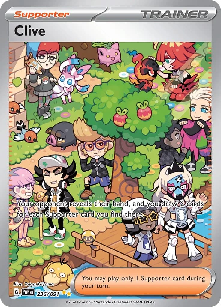 Clive Paldean Fates 236 Pokémon card