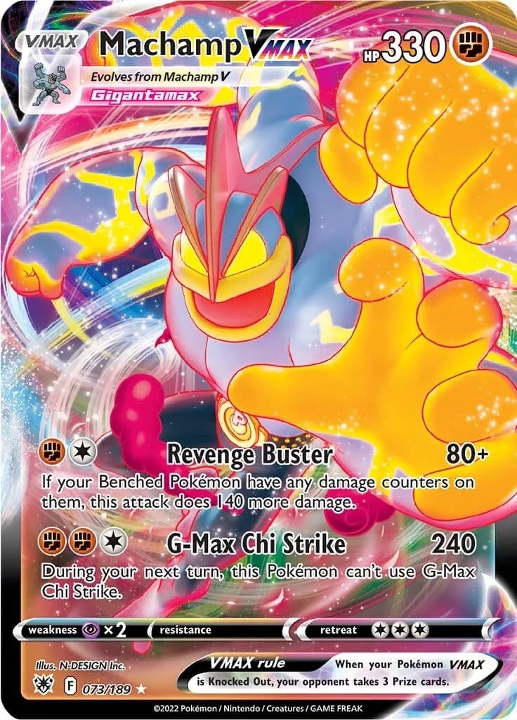 Machamp VMAX Astral Radiance 73 Pokémon card