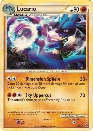 Lucario [Holo] Call of Legends 14 Pokémon card