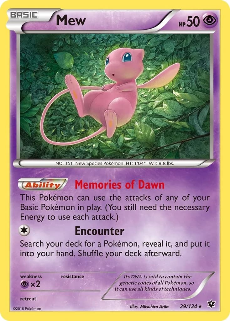 Mew Fates Collide 29 Pokémon card