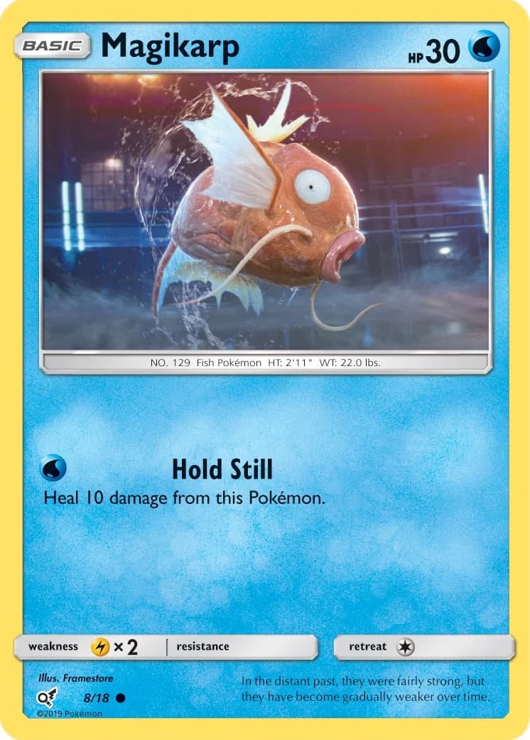 Magikarp Detective Pikachu 8 Pokémon card