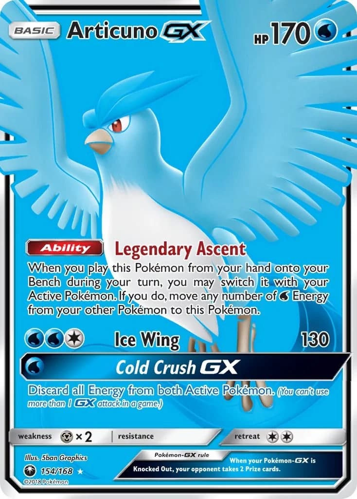 Articuno GX Celestial Storm 154 Pokémon card