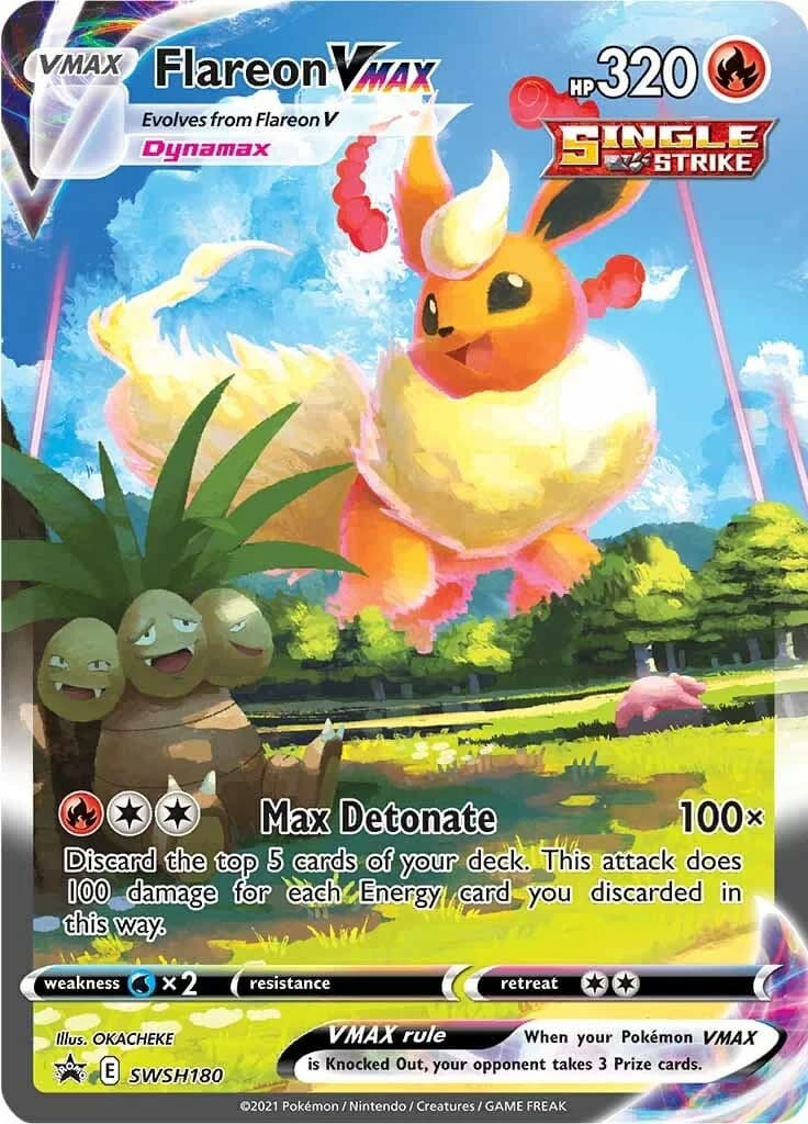 Flareon VMAX Promo SWSH180 Pokémon card
