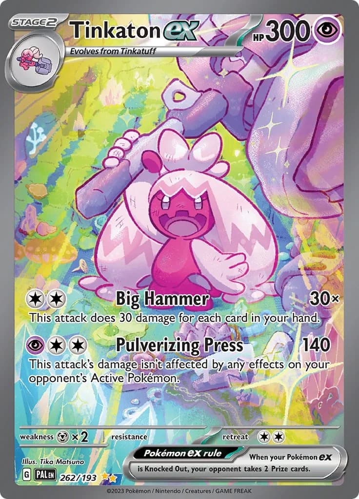 Tinkaton ex Paldea Evolved 262 Pokémon card