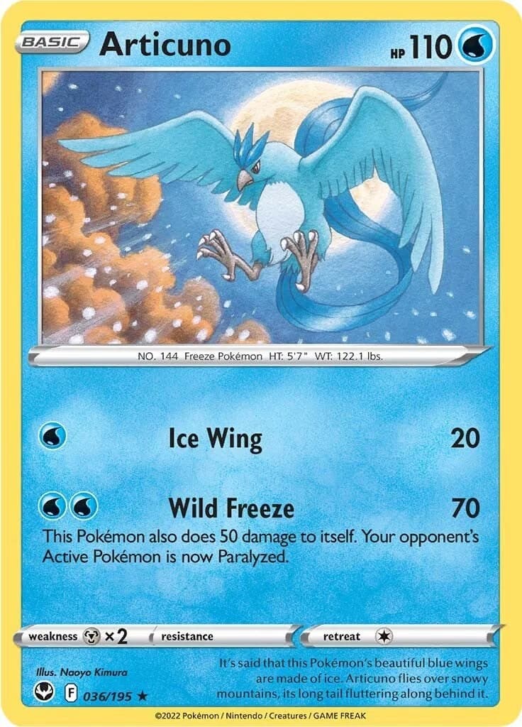 Articuno [Holo] Silver Tempest 36 Pokémon card