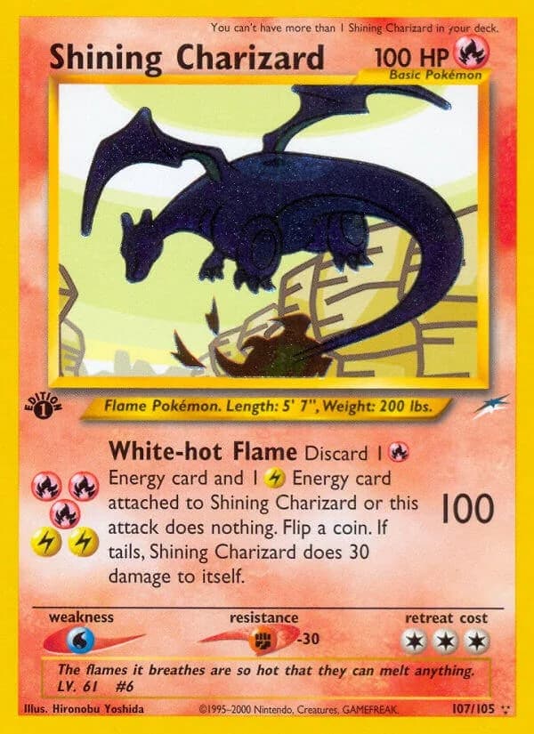 Shining Charizard [Unlimited] Neo Destiny 107 Pokémon card