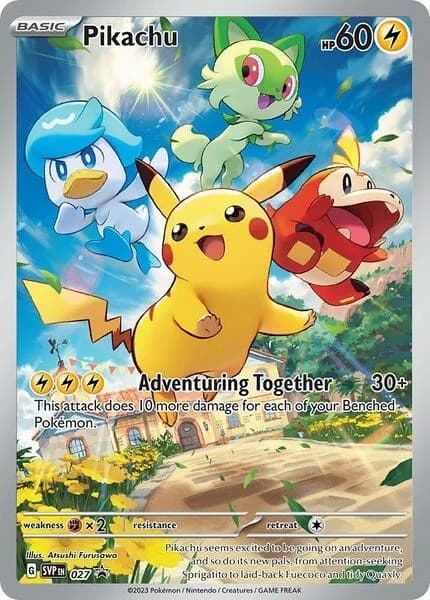 Pikachu [Paldea] Promo 27 Pokémon card
